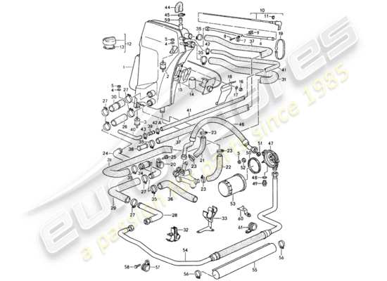 a part diagram from the porsche 964 parts catalogue