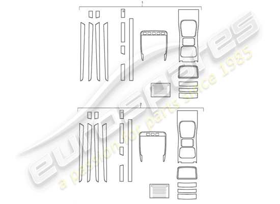 a part diagram from the porsche tequipment cayenne parts catalogue