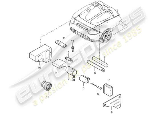 a part diagram from the porsche carrera gt (2004) parts catalogue