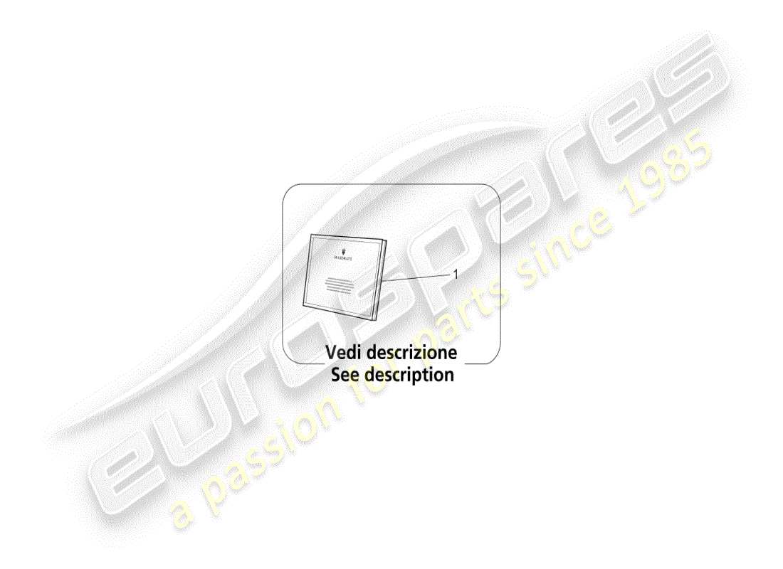 maserati ghibli (2019) on board documentation part diagram