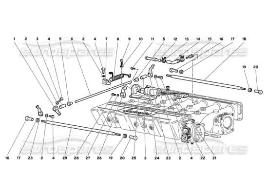 a part diagram from the lamborghini diablo 6.0 (2001) parts catalogue