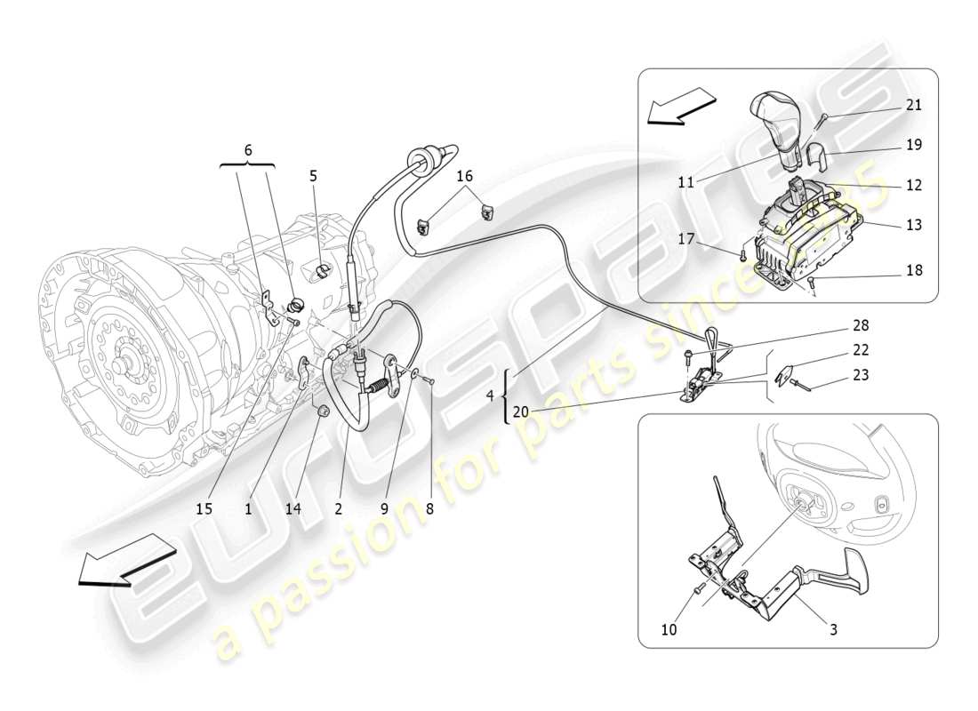 a part diagram from the maserati ghibli (2014-2016) parts catalogue