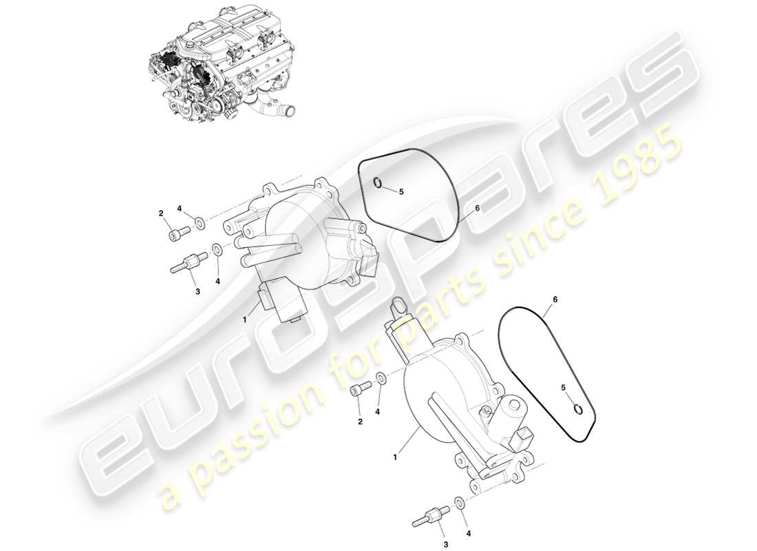 VIEW PARTS DIAGRAMS FROM THE ASTON MARTIN ONE-77 PARTS CATALOGUE a part diagram from the aston martin one-77 parts catalogue