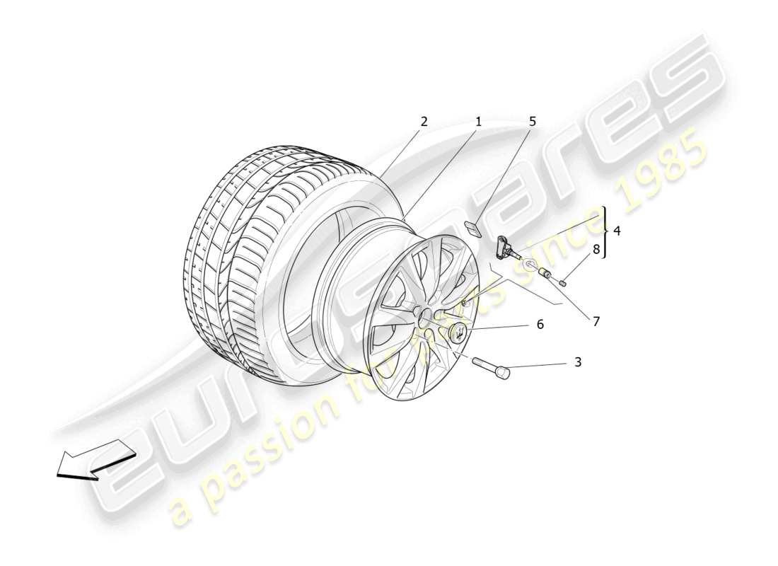 a part diagram from the maserati levante parts catalogue