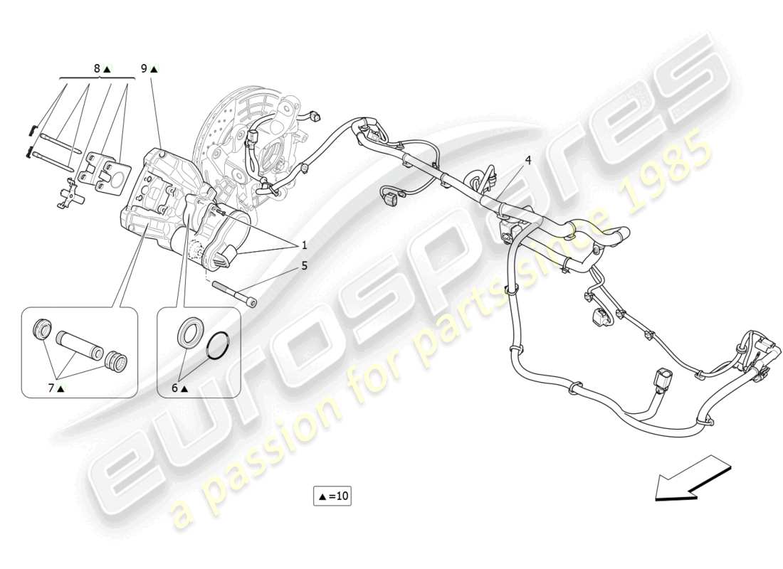 a part diagram from the maserati levante parts catalogue