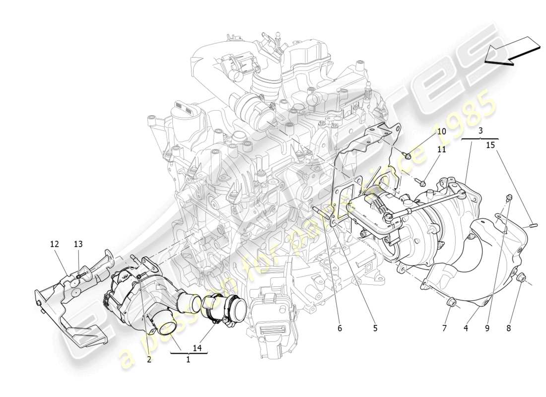 a part diagram from the maserati levante parts catalogue