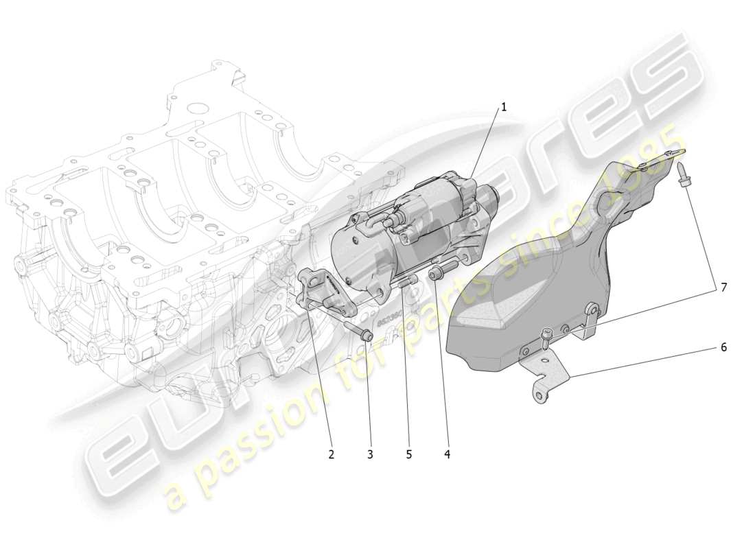 a part diagram from the maserati grecale parts catalogue