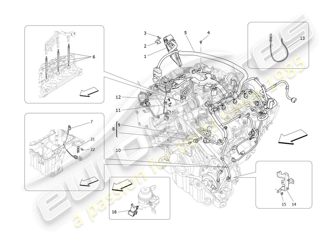 a part diagram from the maserati levante (2017) parts catalogue