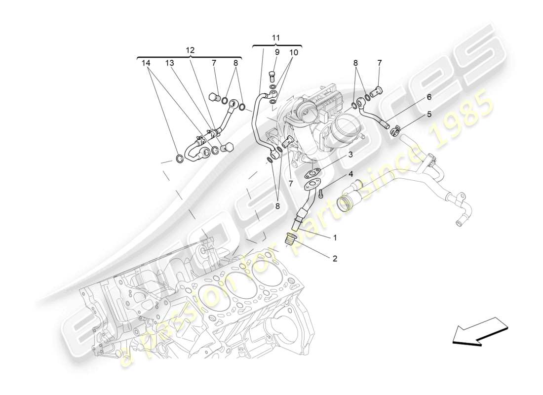 a part diagram from the maserati levante parts catalogue