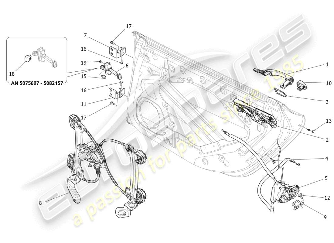 a part diagram from the maserati ghibli (2014-2016) parts catalogue