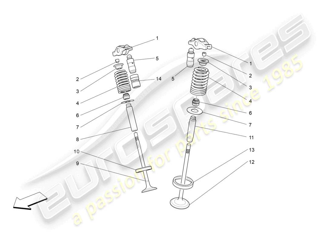 a part diagram from the maserati levante modena (2022) parts catalogue