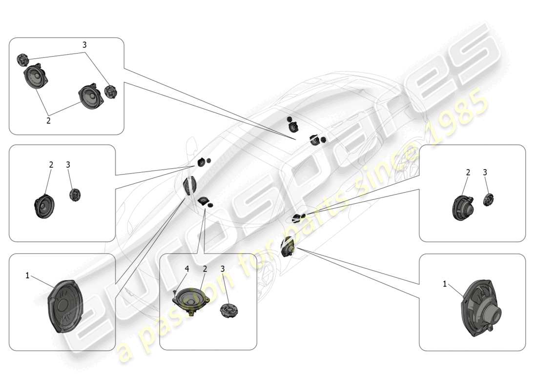 a part diagram from the maserati mc20 parts catalogue