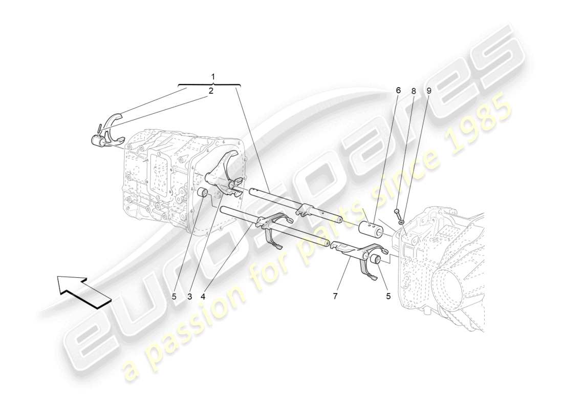 a part diagram from the maserati granturismo mc stradale (2013) parts catalogue