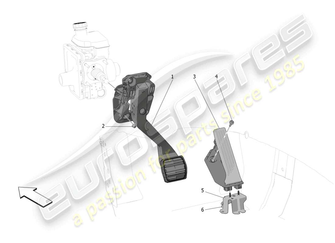 VIEW PARTS DIAGRAMS FROM THE MASERATI GRECALE PARTS CATALOGUE a part diagram from the maserati grecale parts catalogue