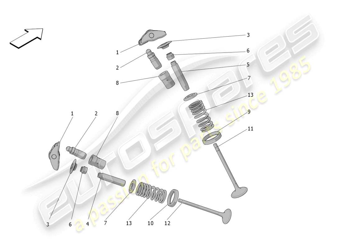a part diagram from the maserati mc20 parts catalogue
