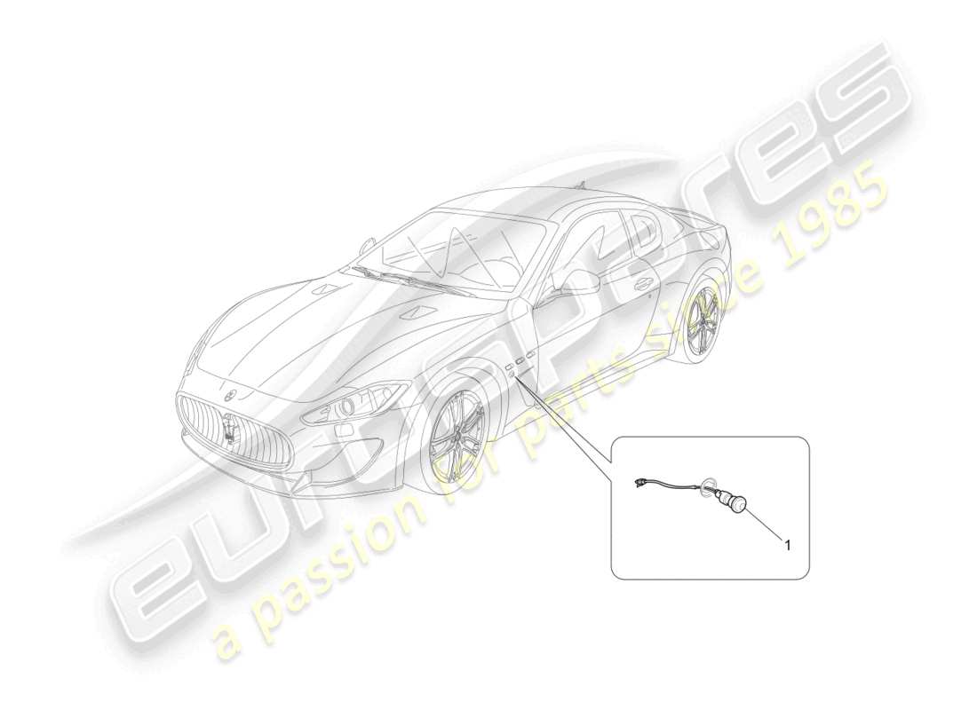 a part diagram from the maserati granturismo parts catalogue