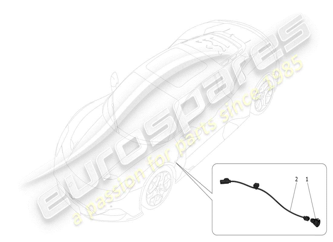 a part diagram from the maserati mc20 parts catalogue