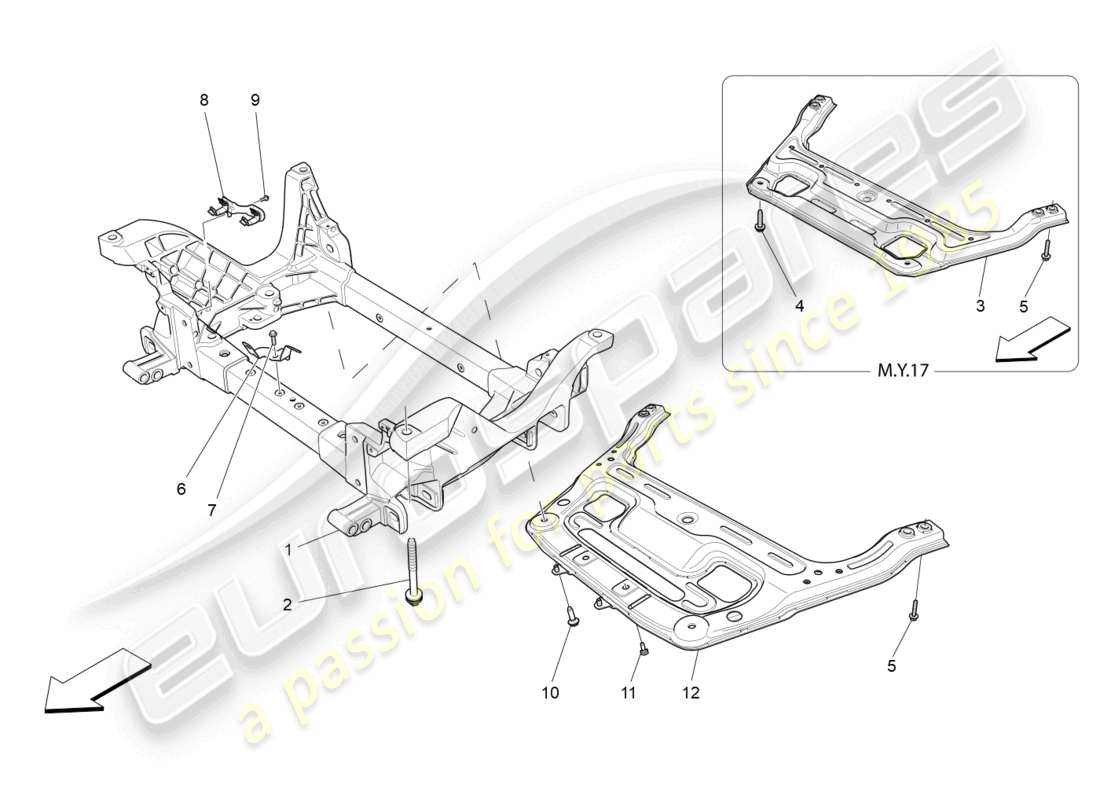 a part diagram from the maserati levante (2017) parts catalogue