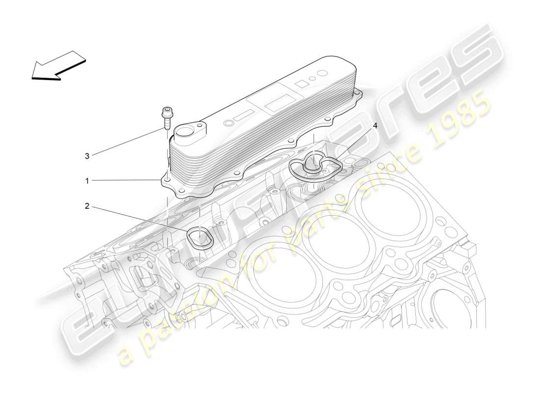 a part diagram from the maserati levante parts catalogue