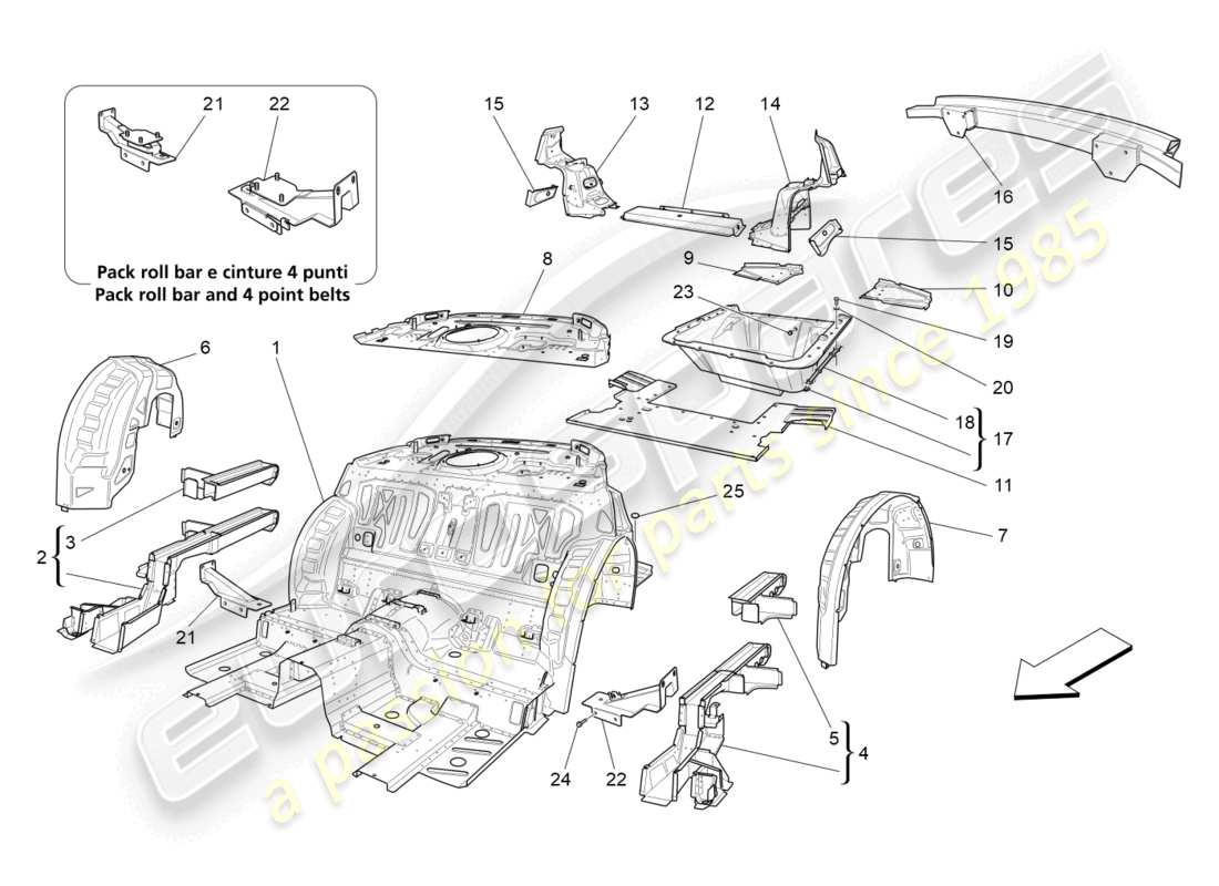 part diagram containing part number 83515500