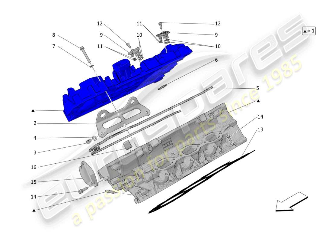 a part diagram from the maserati mc20 parts catalogue