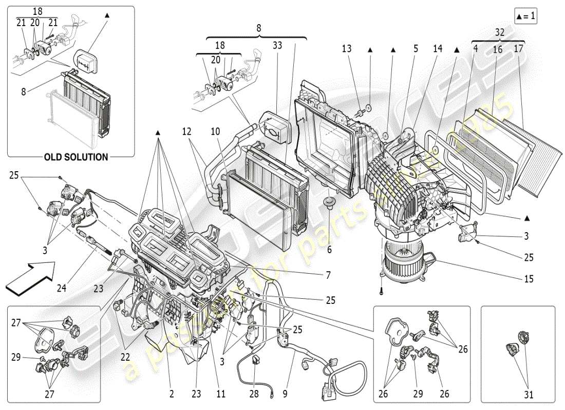 a part diagram from the maserati ghibli (2020) parts catalogue