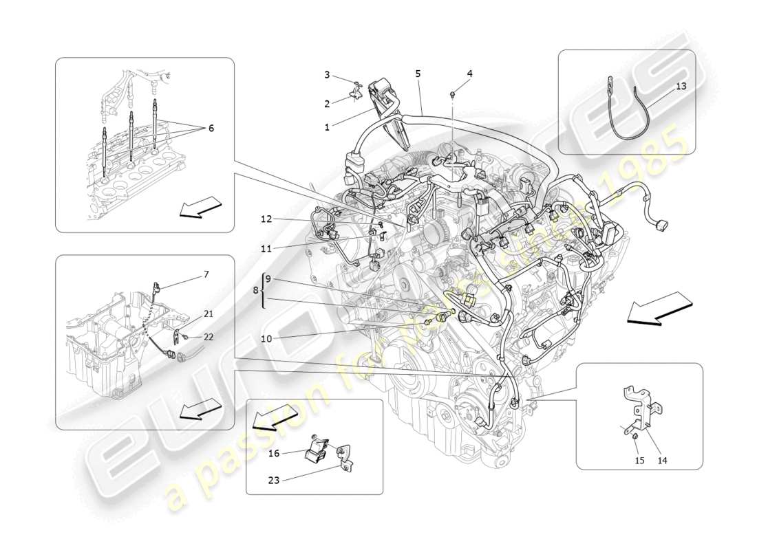 a part diagram from the maserati levante parts catalogue