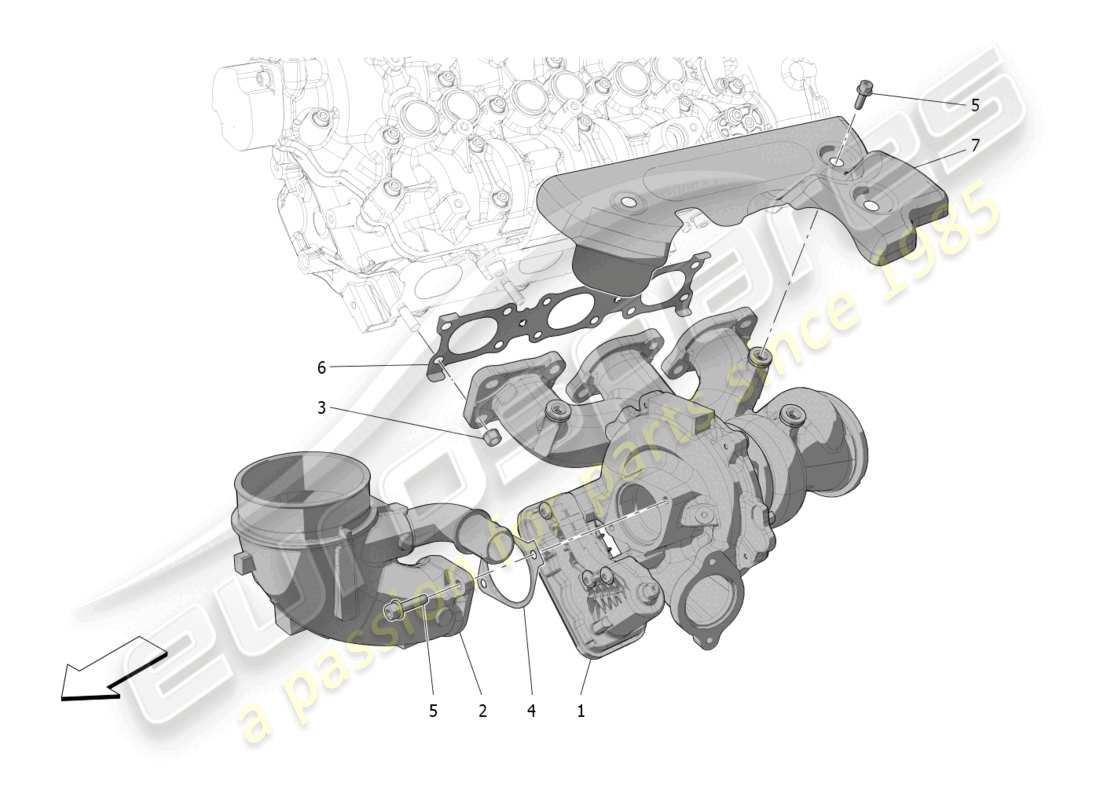 a part diagram from the maserati mc20 parts catalogue