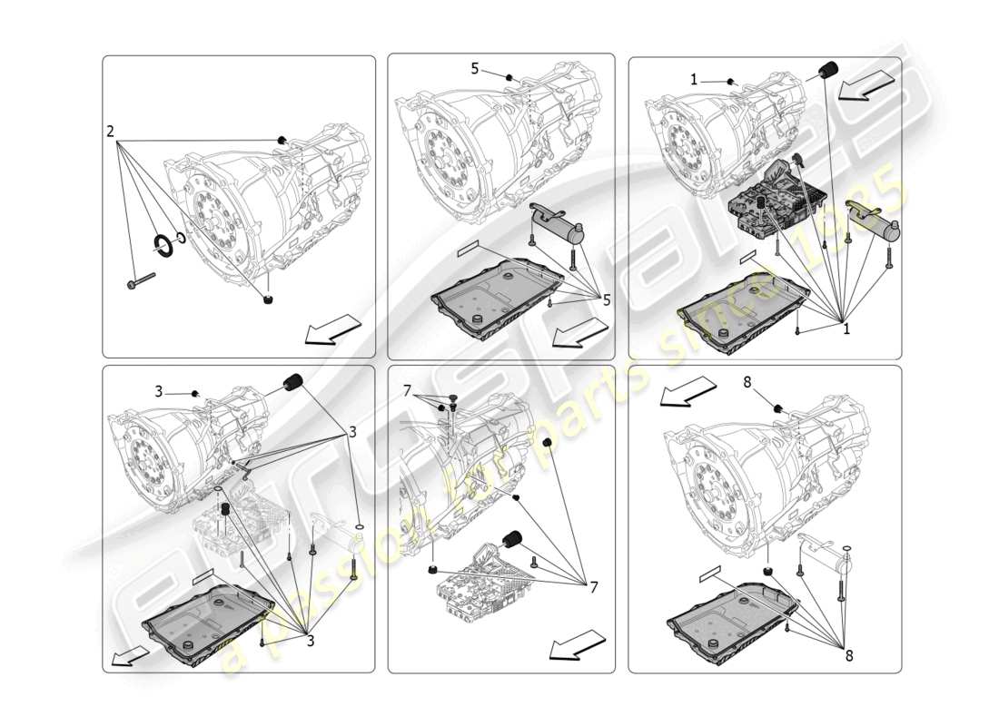 a part diagram from the maserati grecale parts catalogue