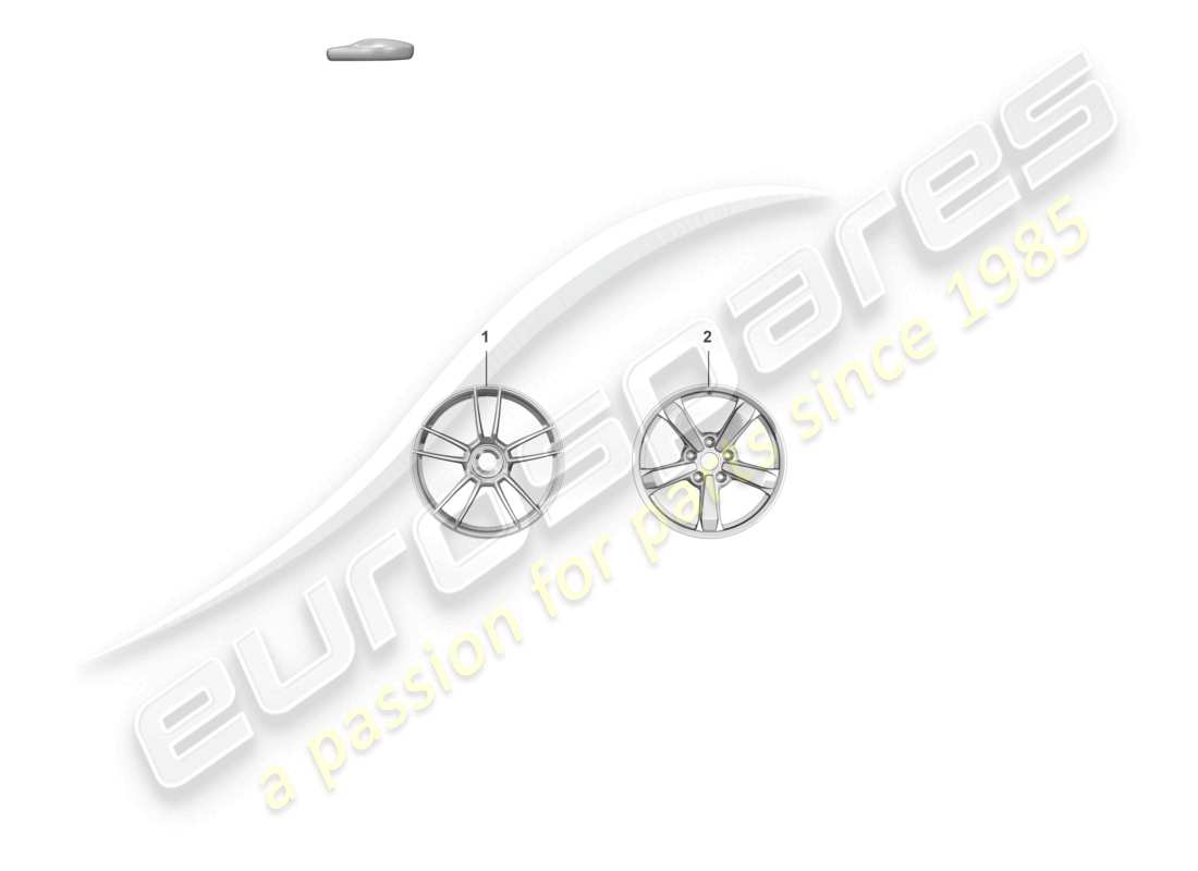 a part diagram from the porsche 992 parts catalogue