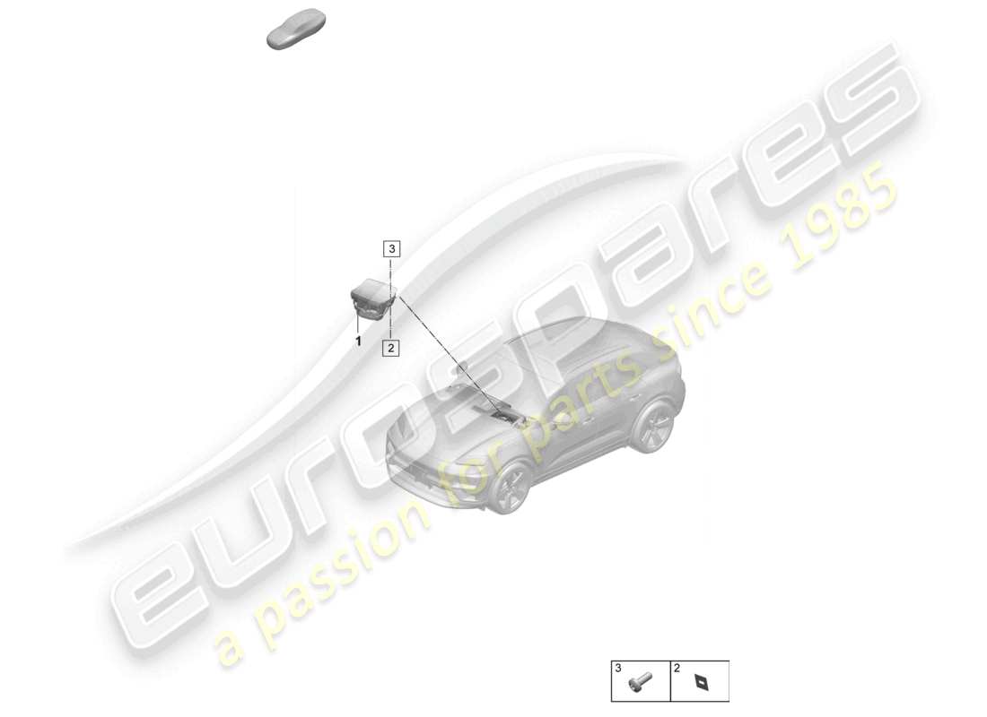 porsche 2026 (macan-e) head-up display part diagram
