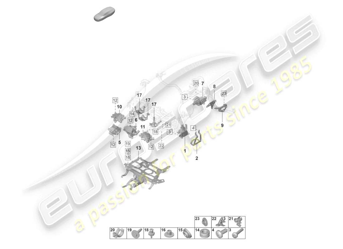 porsche 2020 (taycan 9j1-1) solenoid valve for coolant circuit d >>- mj 2020 part diagram