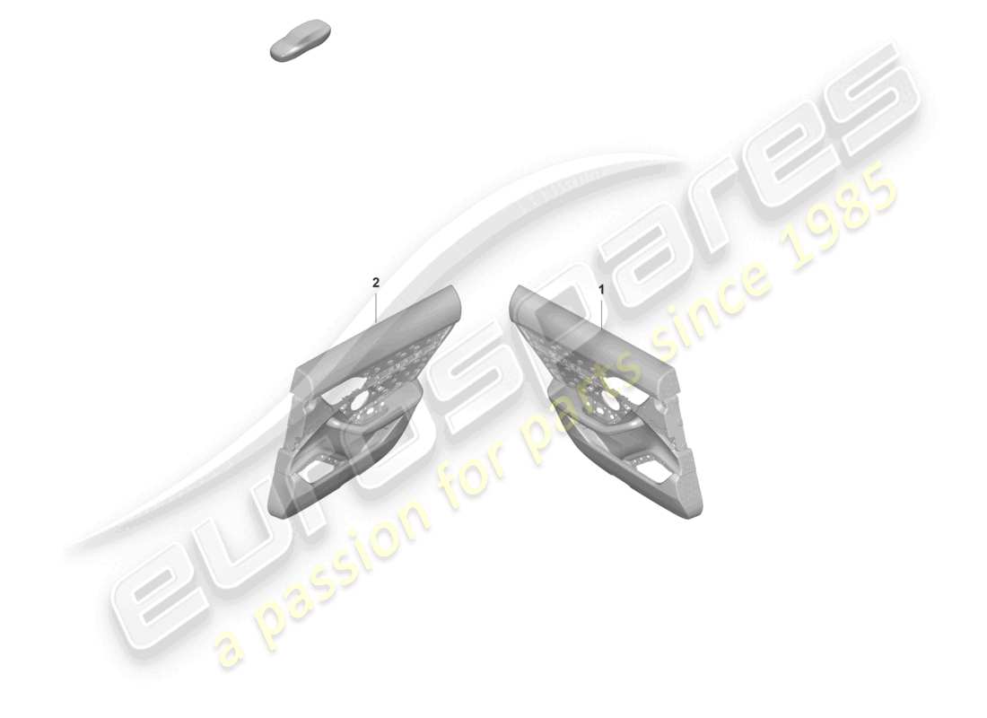 porsche 2023 (taycan 9j1-1) door trim panels rear techtex equipment parts diagram