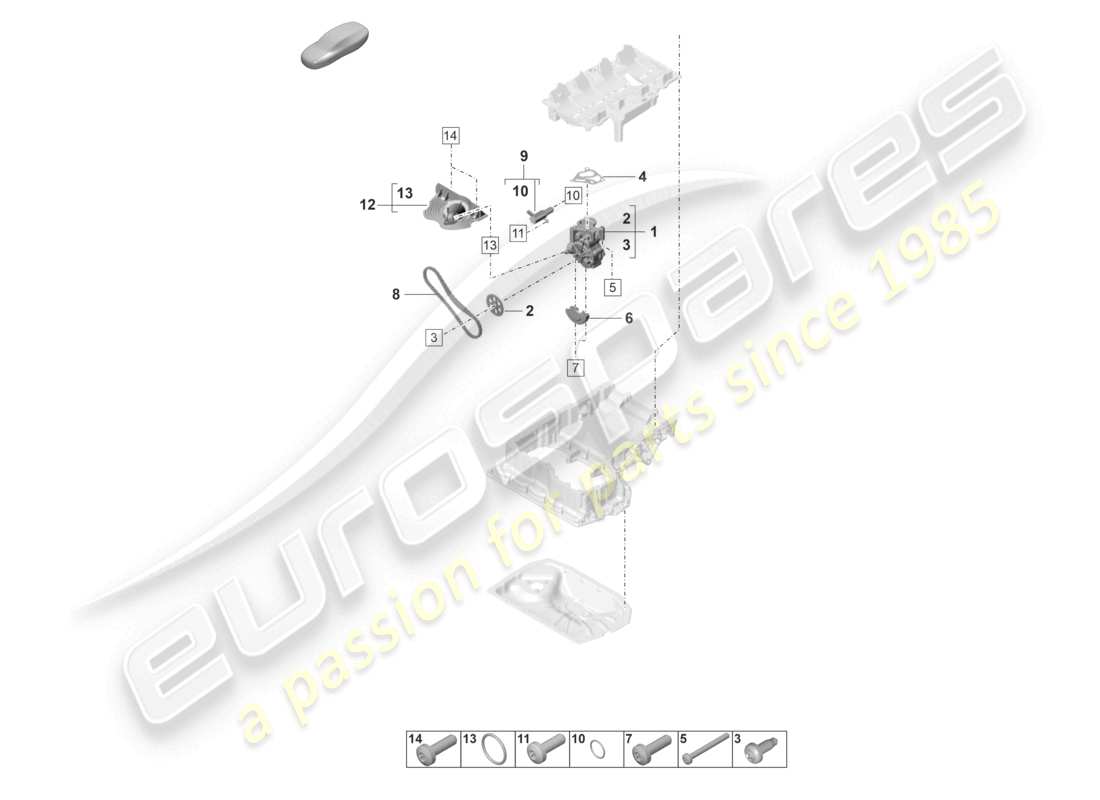 porsche 2021 (panamera 971-2) oil pump part diagram