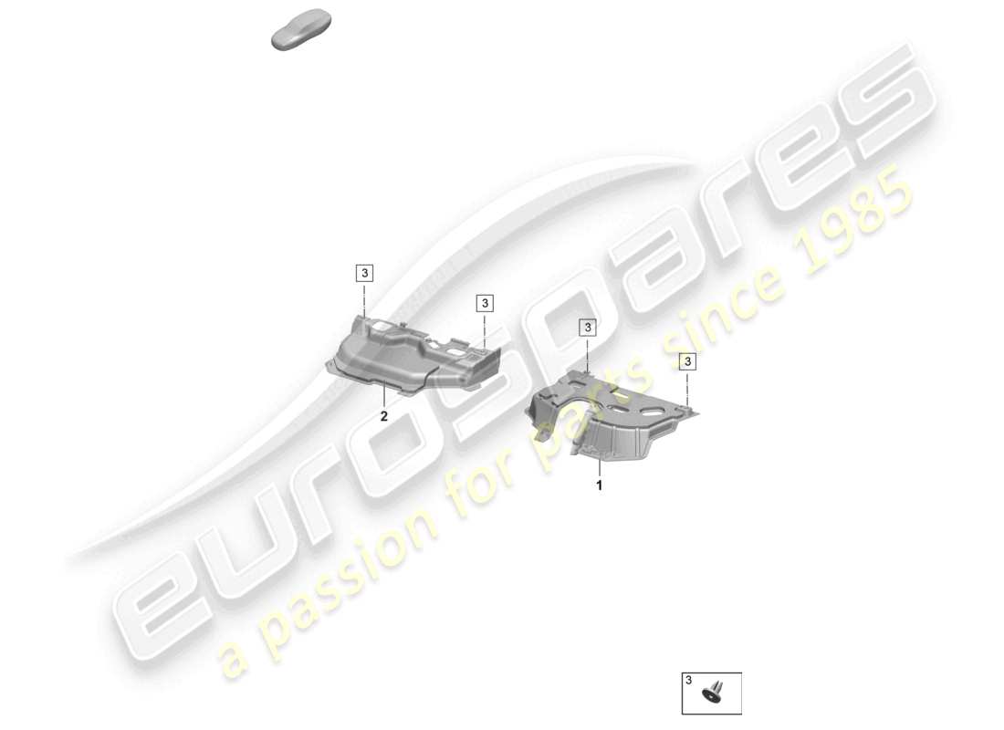 porsche 2025 (taycan 9j1-2) noise insulation plate footwell parts diagram