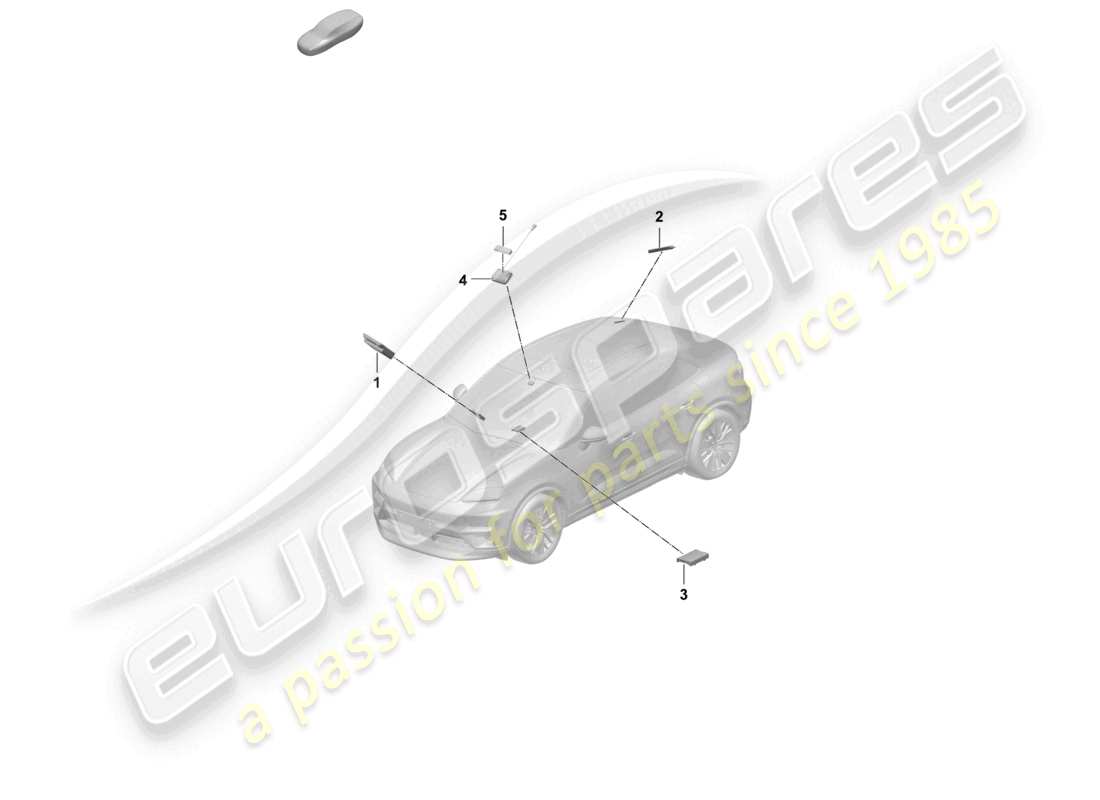 porsche 2026 (macan-e) control units chip card reader for road toll system part diagram