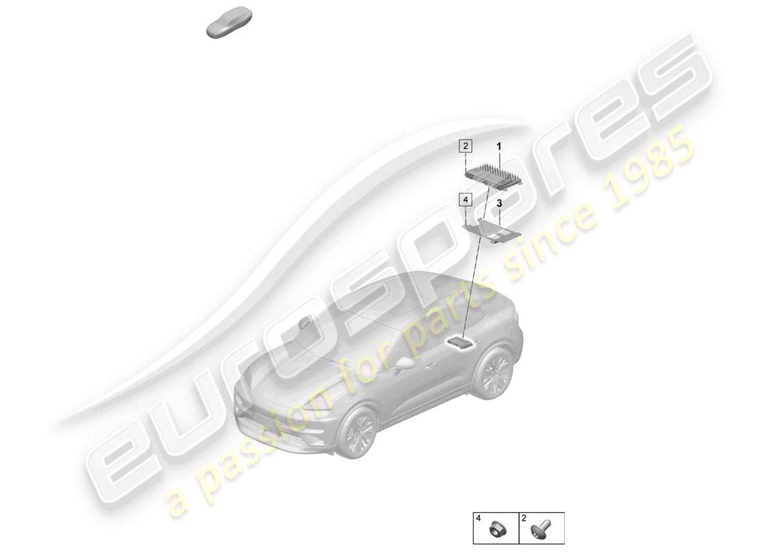 porsche 2025 (macan-e) amplifiers part diagram