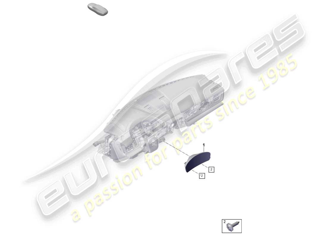 porsche 2024 (panamera 976) combi-instrument part diagram