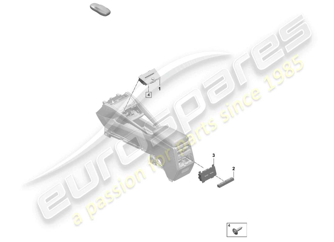 porsche 2025 (macan-e) air conditioning control panel part diagram