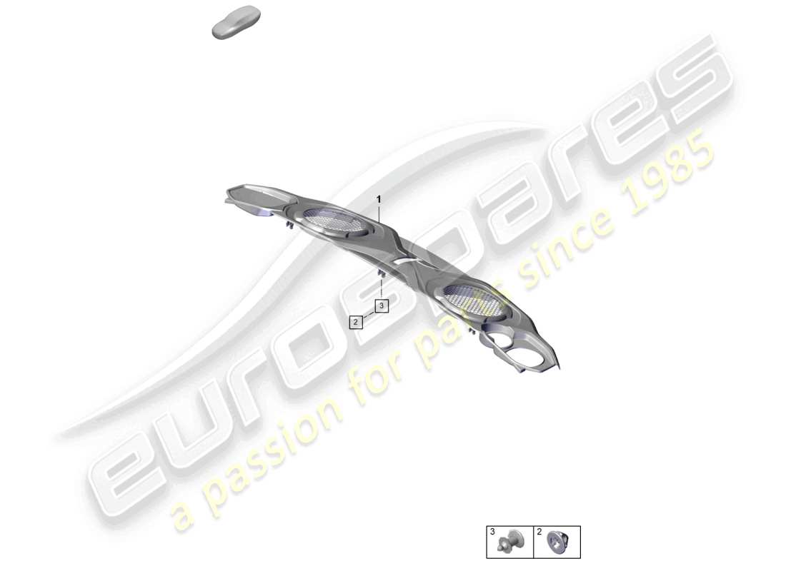 porsche 2022 (992-1 gt3/rs/st) engine cover parts diagram