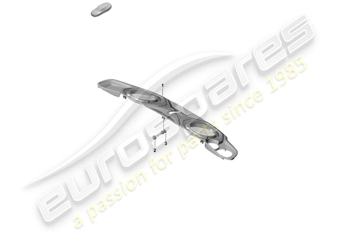 porsche 2022 (992-1 turbo / s) engine cover parts diagram