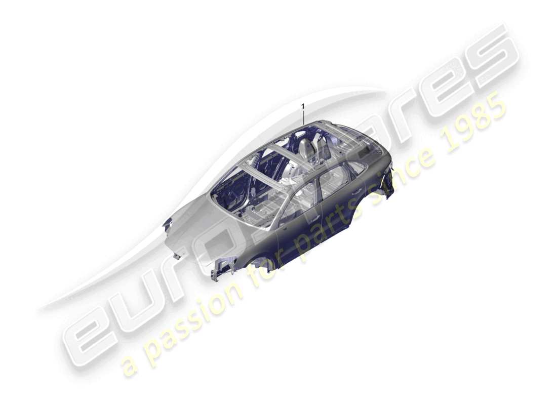 porsche 2024 (cayenne e3 pa) car body part diagram