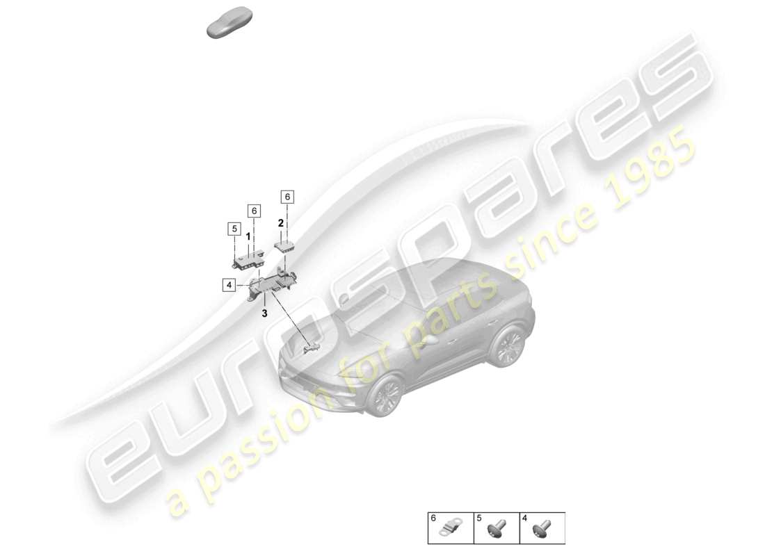 porsche 2024 (macan-e) fuse box flat fuse engine bay right part diagram