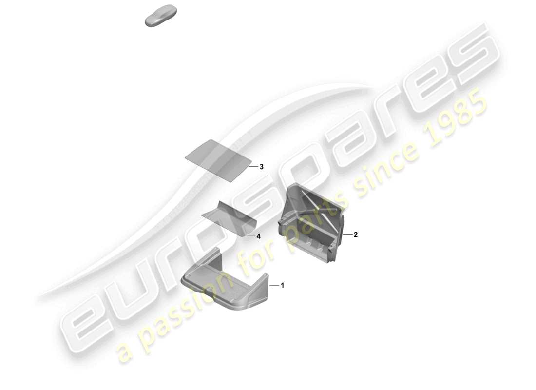 porsche 2025 (taycan 9j1-2) back seat trim - rear seat parts diagram