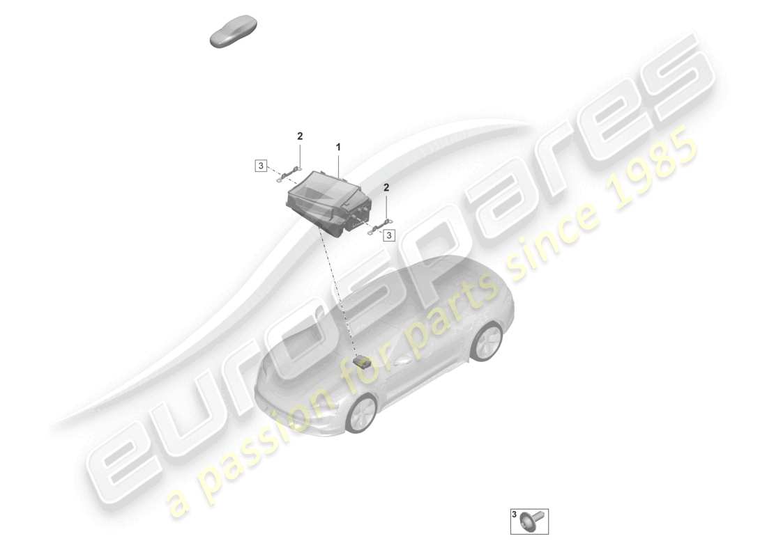 porsche 2023 (taycan 9j1-1) head-up display parts diagram