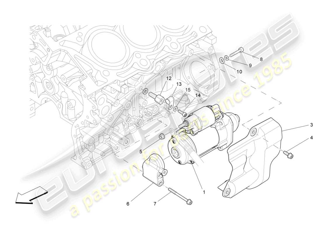 maserati levante gt (2022) electronic control: engine ignition parts diagram