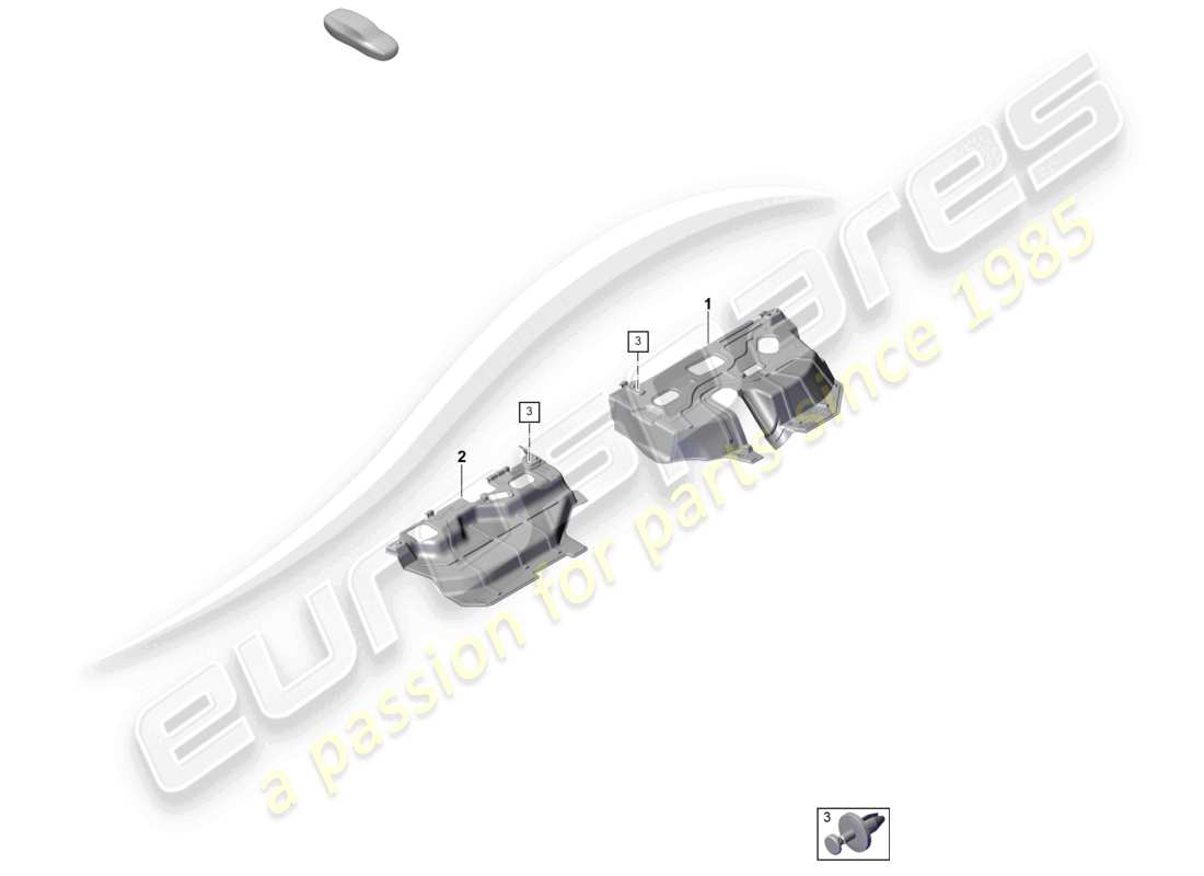 a part diagram from the porsche taycan parts catalogue