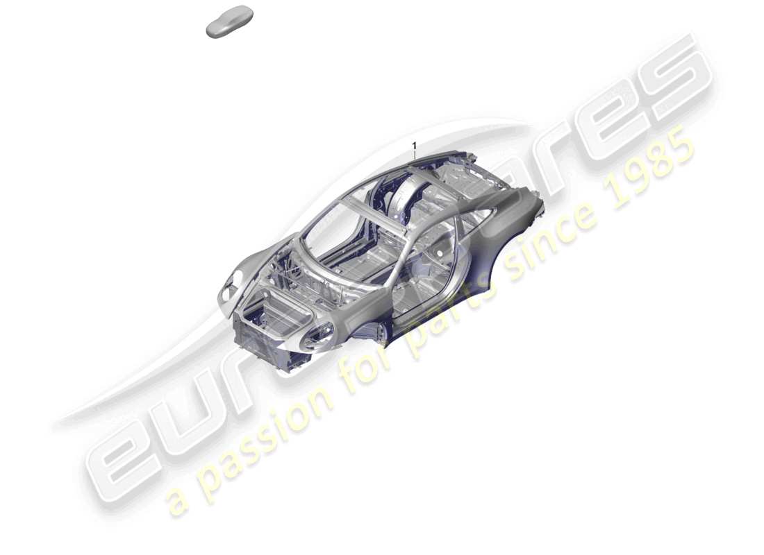 a part diagram from the porsche 2021 (992-1 gt3/rs/st) parts catalogue