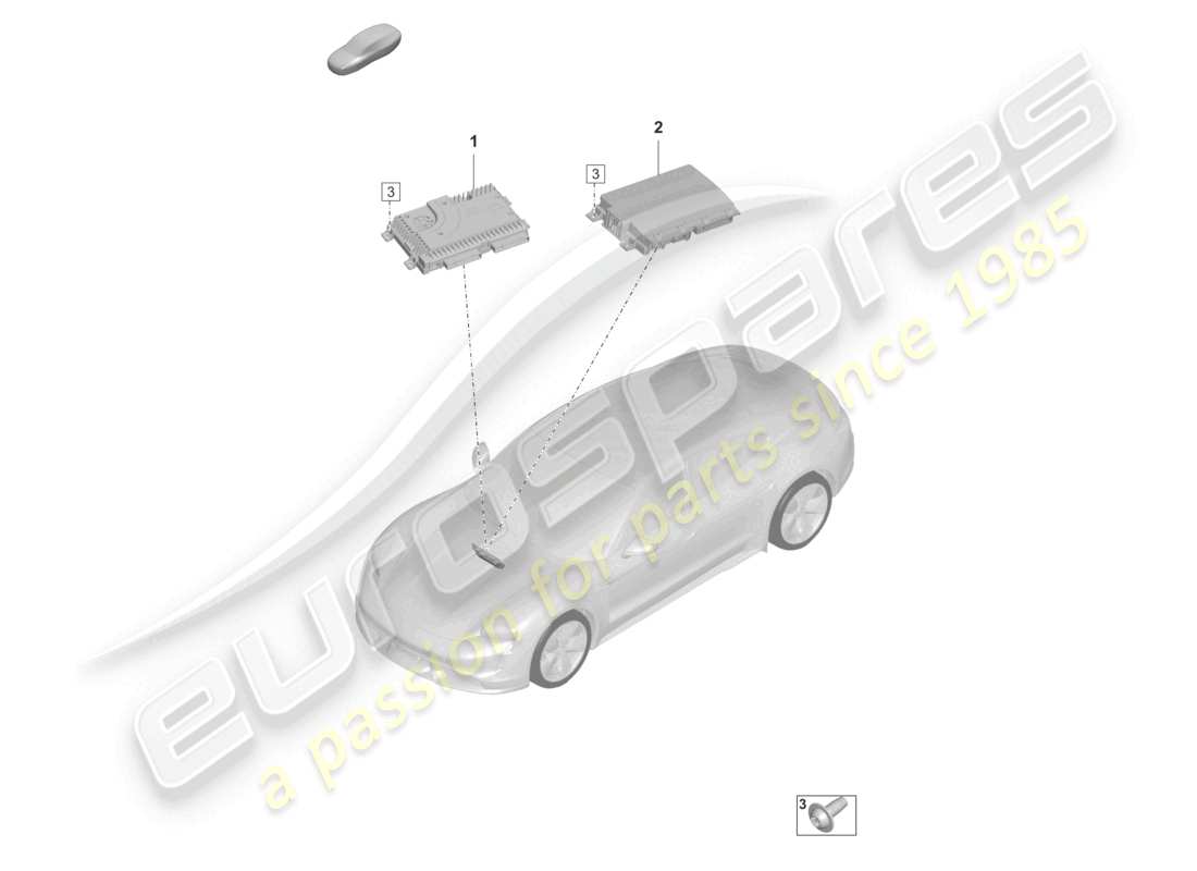 porsche 2020 (taycan 9j1-1) amplifiers part diagram