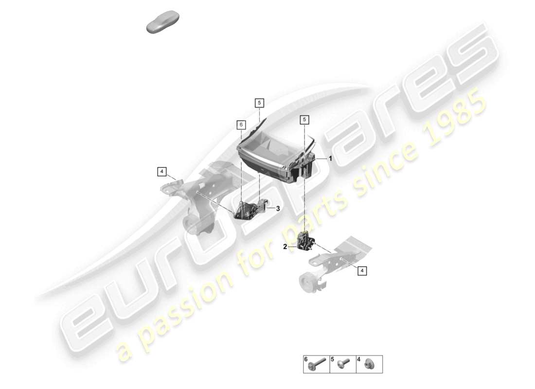 a part diagram from the porsche panamera parts catalogue